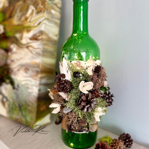 Decorated Wine Bottle - Image 6