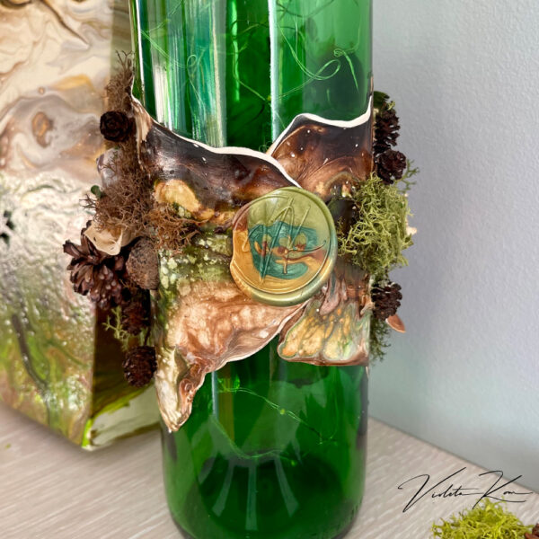 Decorated Wine Bottle - Image 8