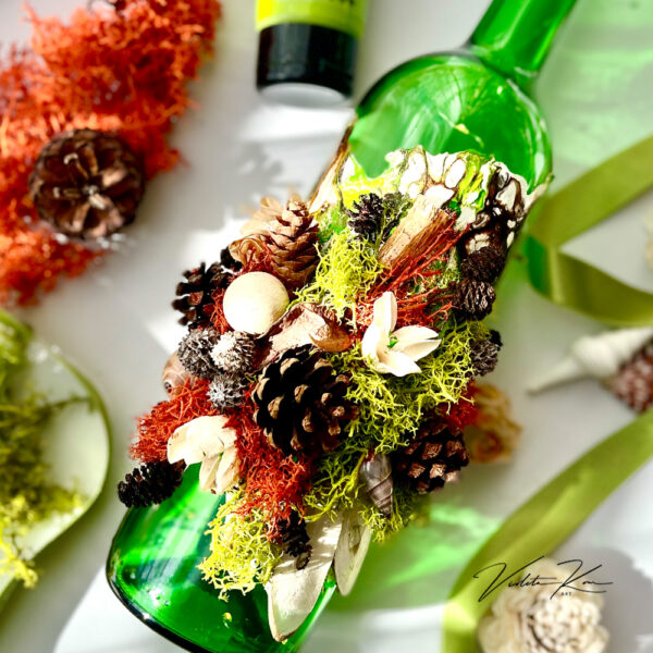 Decorated Wine Bottle - Image 9