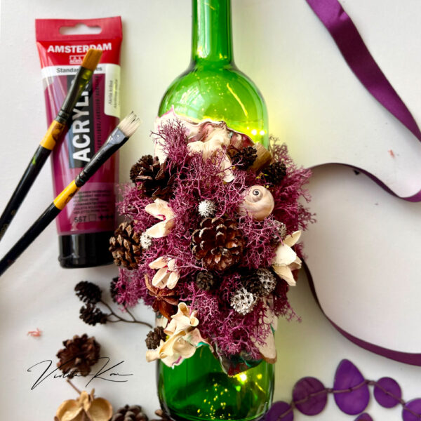 Decorated Wine Bottle - Image 13