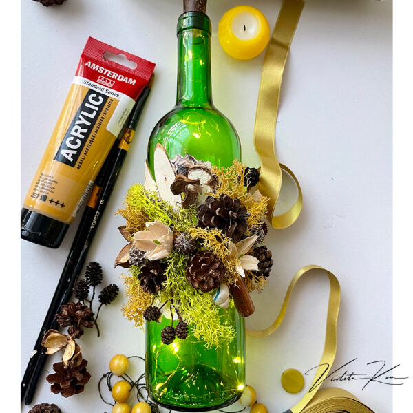 Decorated Wine Bottle